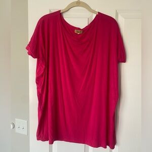 Hot pink short sleeve Piko